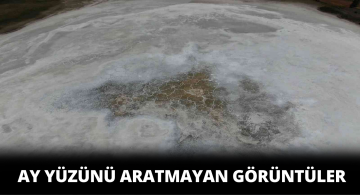 Göl Kuruyunca Aya Benzer Görüntüler Oluştu