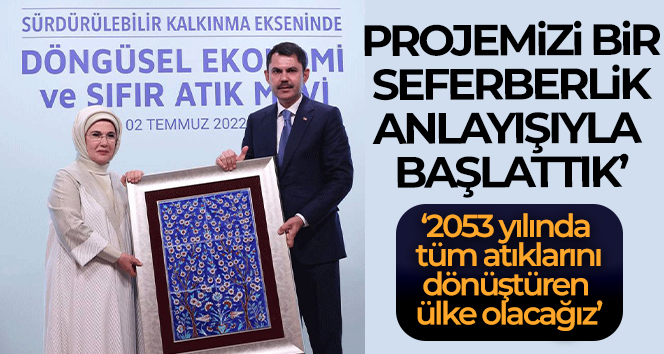 Bakan Kurum: ‘2053 yılında tüm atıklarını dönüştüren bir ülke olacağız’