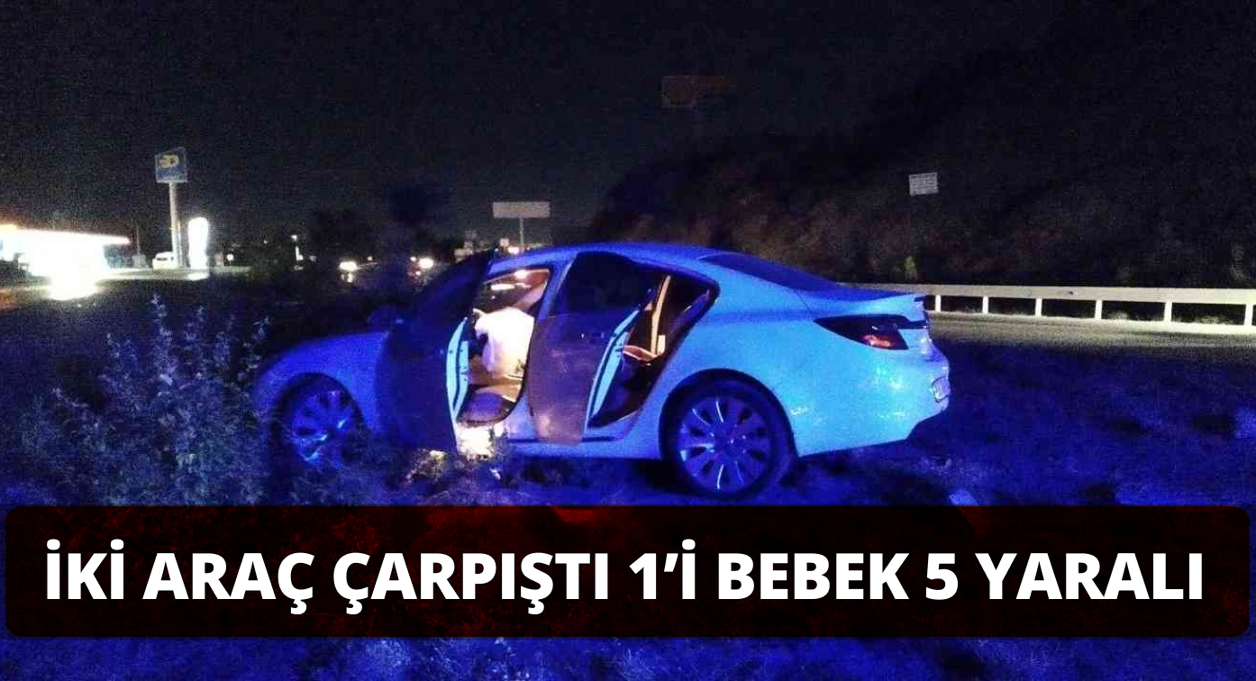 İki Otomobil Çarpıştığı Kazada 5 Kişi Yaralandı!