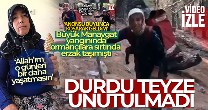 Büyük Manavgat yangınında ormancılara sırtında erzak taşıdı, yıl dönümünde çiçeklerle ziyaret edildi
