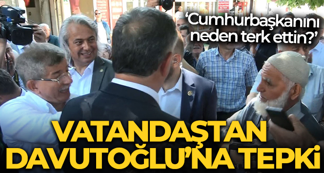 Davutoğlu, Giresun’da vatandaşın tepkisiyle karşılaştı