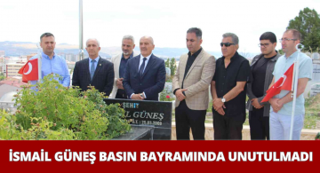 Basın Bayramı’nda Gazeteci İsmail Güneş Unutulmadı