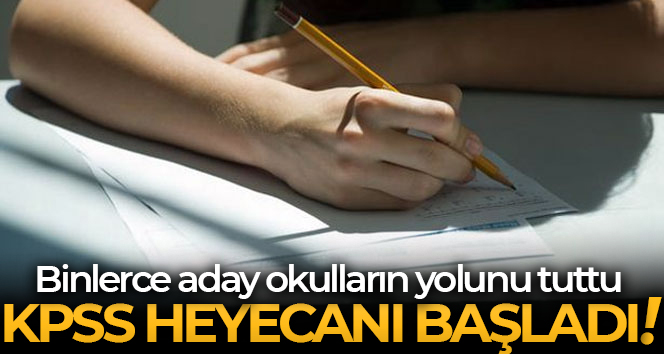 KPSS genel yetenek ve genel kültür oturumu başladı