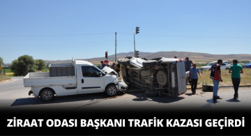 Ziraat Odası Başkanı Kazada Yaralandı