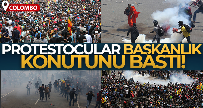 Sri Lanka’da protestocular başkanlık konutunu bastı