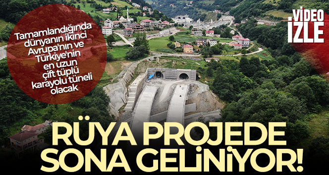 Yeni Zigana Tüneli’nin inşaatında sona geliniyor