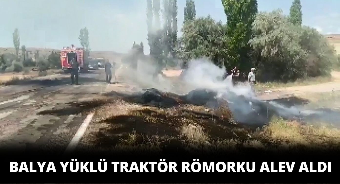 Traktör Römorkunun Alev Almasıyla 1 Kişi Yaralandı!