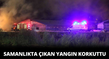 Samanlıktaki Yangın İtfaiye Ekiplerince Söndürüldü