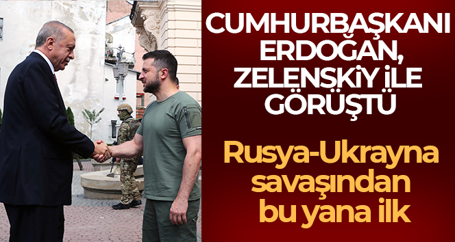 Cumhurbaşkanı Erdoğan, Lviv’de Zelenskiy ile görüştü