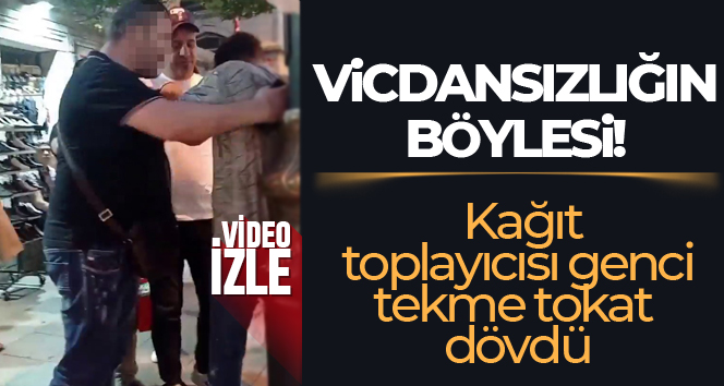 Fatih’te bir adam karısına çarpan kağıt toplayıcısı genci dövdü