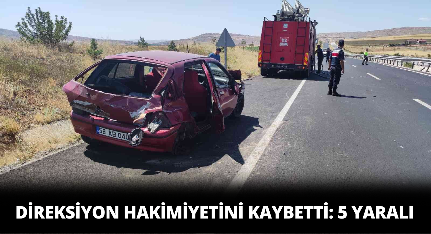 Hafik’teki Trafik Kazasında 5 Kişi Yaralandı
