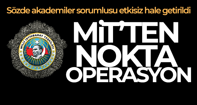 MİT’ten nokta operasyon!