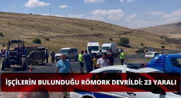 Traktör Römorkundaki 23 Tarım İşçisi Yaralandı!