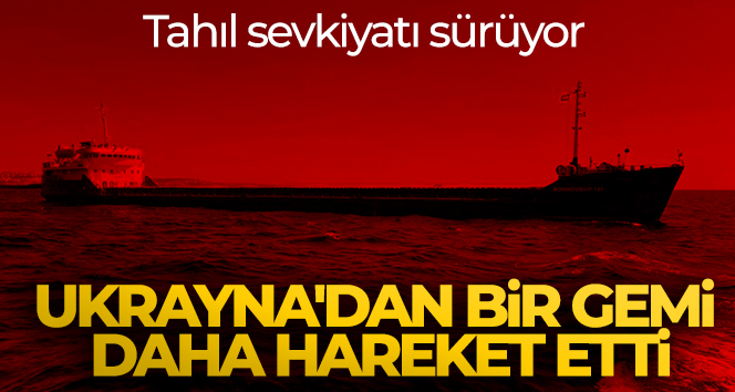 Tahıl sevkiyatı sürüyor: Ukrayna’dan bir gemi daha hareket etti