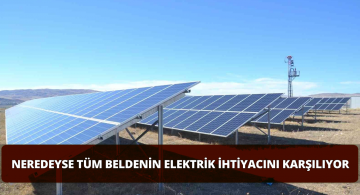 Belediyenin Güneş Panelleri Tüm Beldeye Elektrik Sağlıyor