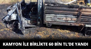 Samanlarla Birlikte 60 bin TL de Küle Döndü