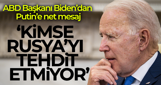 ABD Başkanı Biden: ‘Hiç kimse Rusya’yı tehdit etmedi, Putin yine sorumsuzca açıklamalar yapıyor’