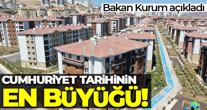 Bakan Kurum: ‘Cumhuriyet tarihimizin en büyük sosyal konut hamlesini başlatıyoruz’