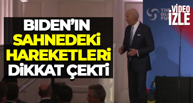 Biden’ın sahnedeki hareketleri sosyal medyada gündem oldu