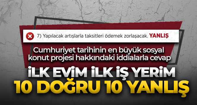 Çevre, Şehircilik ve İklim Bakanlığı’ndan Sosyal Konut Projesi hakkındaki iddialarla ilgili açıklama