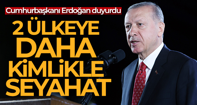Cumhurbaşkanı Erdoğan: ‘Türkiye-Bosna Hersek arasında kimlik kartı ile seyahat yapılabilecek’