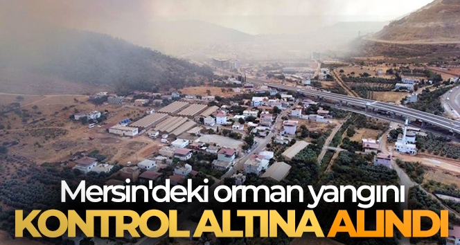 Mersin’deki orman yangınında soğutma çalışmaları sürüyor