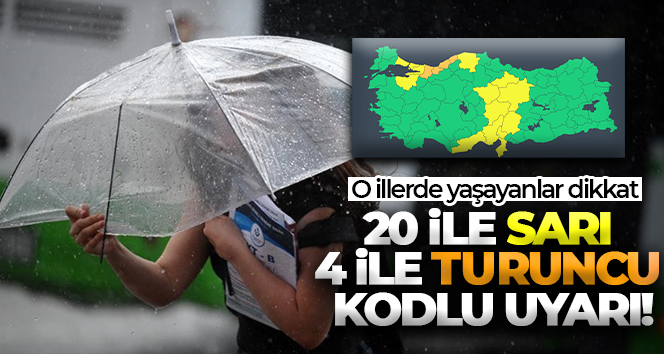 Meteoroloji uyardı! Sağanak yağış geliyor