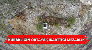 Barajın Suyu Kuruyunca Mezarlık Ortaya Çıktı