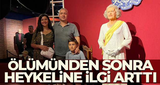 Ölümünden sonra Kraliçe Elizabeth’in heykeline ilgi arttı