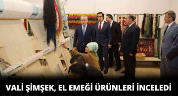 Vali Şimşek Halk Eğitim Merkezi’ni Ziyaret Etti