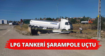 Su Almaya Çalışan Şoför Tankeri Şarampole Devirdi