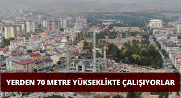 Yerden 70 Metre Yüksekte Sanat Yapıyorlar