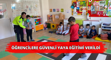 Miniklere Güvenli Yaya Eğitimi Verildi