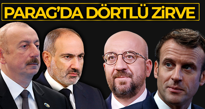 Aliyev, Paşinyan, Macron ve AB Konseyi Başkanı Michel’den Prag’da dörtlü zirve
