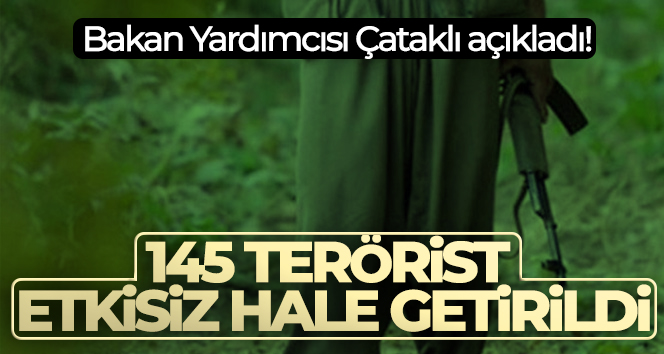 Bakan Yardımcısı Çataklı açıkladı! 145 terörist etkisiz hale getirildi