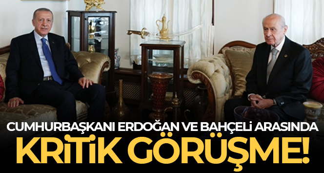 Cumhurbaşkanı Erdoğan, Bahçeli ile bir araya geldi