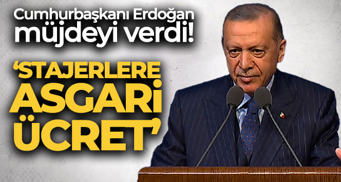 Cumhurbaşkanı Erdoğan müjdeyi verdi!