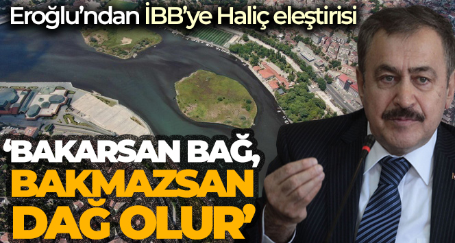 Eroğlu’ndan İBB’ye Haliç eleştirisi: ‘Bakarsan bağ, bakmazsan dağ olur’