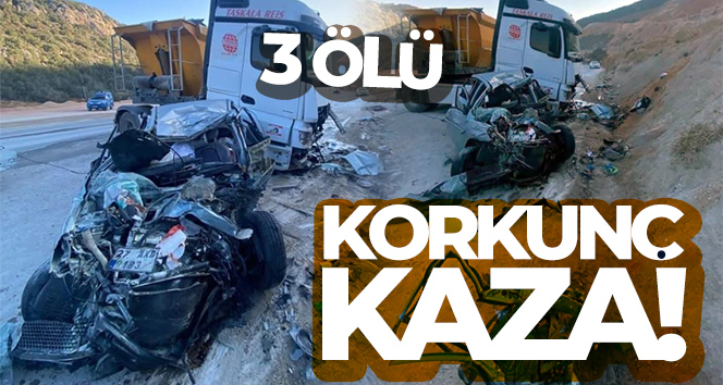Gaziantep’te feci kaza: 3 ölü !