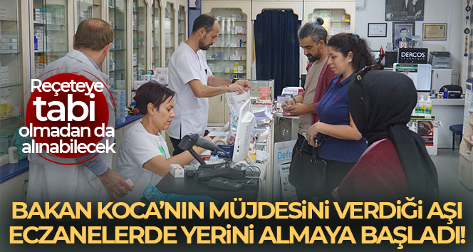 Grip aşısı eczanelerdeki yerini aldı