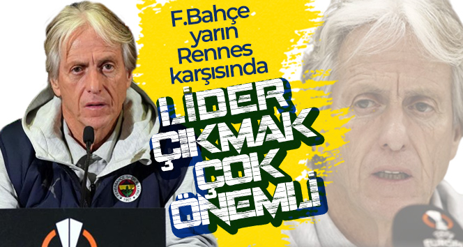 Jorge Jesus: ‘Bu gruptan lider çıkmak çok önemli’
