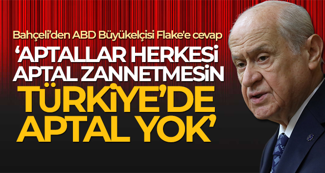 MHP Genel Başkanı Bahçeli, ABD Büyükelçisi Flake’e cevap