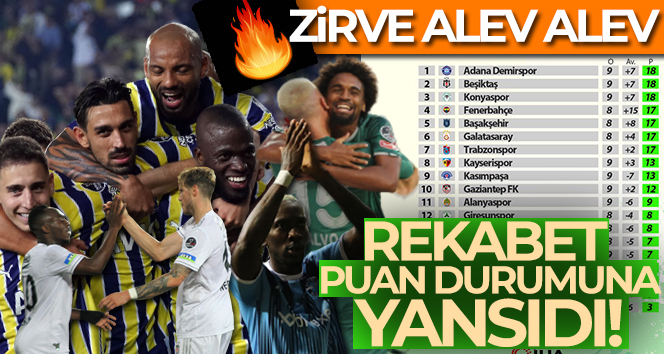 Süper Lig’de rekabet, puan durumuna yansıdı