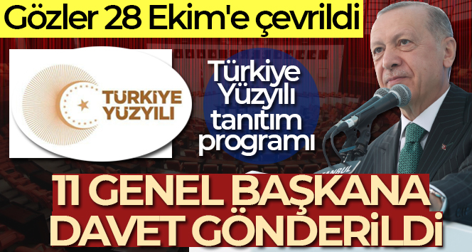 ‘Türkiye Yüzyılı’ tanıtım toplantısına 11 siyasi partinin genel başkanları davet edildi