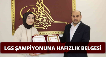 LGS Şampiyonu Hafızlık Sınavını Başarıyla Tamamladı!