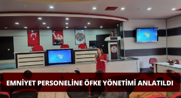 Suşehri Emniyet Müdürlüğü Personeline Öfke Kontrolü Anlatıldı