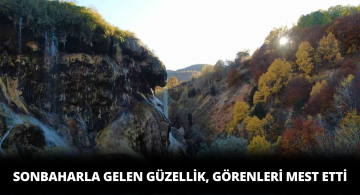 Dipsizgöl Şelalesi Manzarası Hayranlık Uyandırıyor!