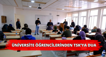 Öğrencilerden Askerimize Dua Edildi