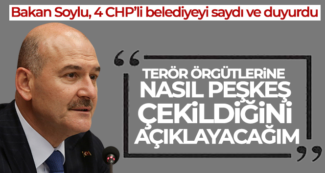 Bakan Soylu: ‘Haftaya belediyelerin terör örgütlerine nasıl peşkeş çekildiğini açıklayacağım’