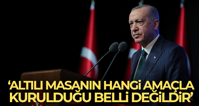 Cumhurbaşkanı Erdoğan: ‘Altılı masanın hangi amaçla kurulduğu belli değildir’
